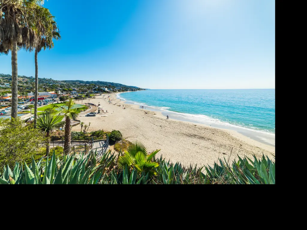 Laguna Beach stretching into the distance in Orange County, California