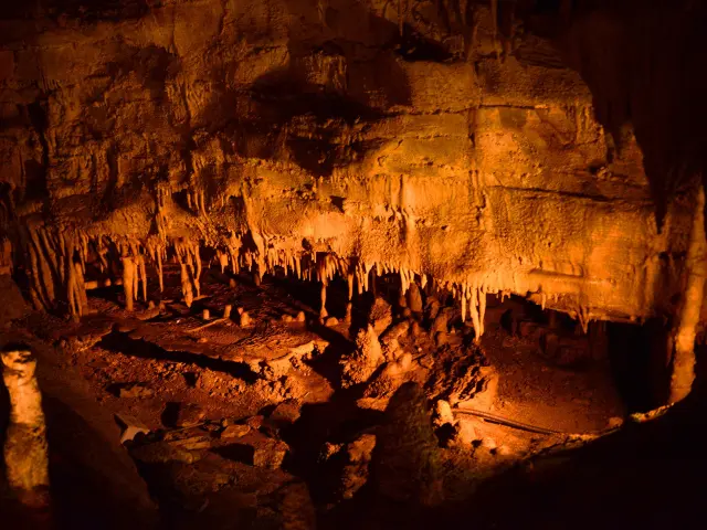 Frozen Niagara in Mammoth Cave National Park, Kentucky, USA