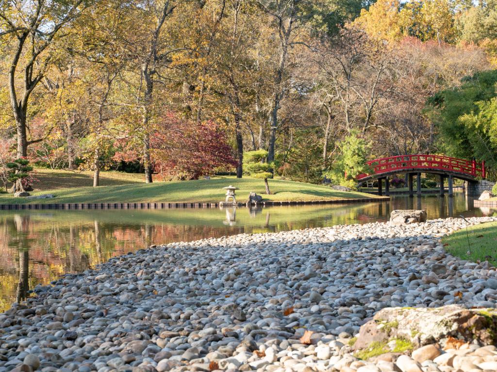 Lake at the Japanese Garden at Memphis Botanic Garden