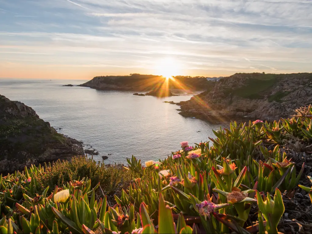 sunset at Noirmont on Jersey, Channel Island