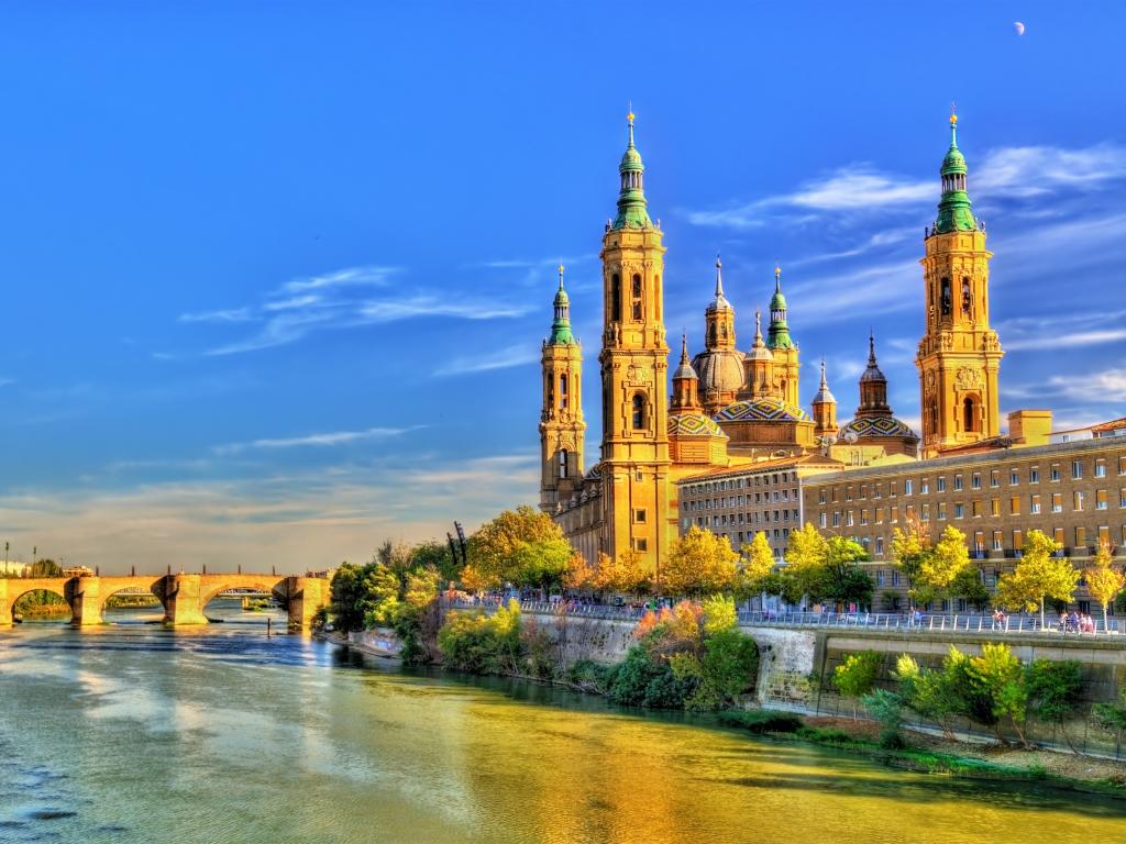 Basilica of Our Lady of the Pillar in Zaragoza, Spain