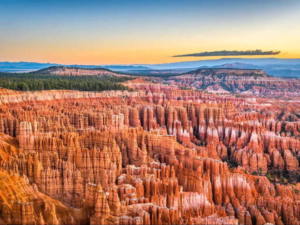 The unbelievable rock formations in Bryce Canyon National Park, Utah.