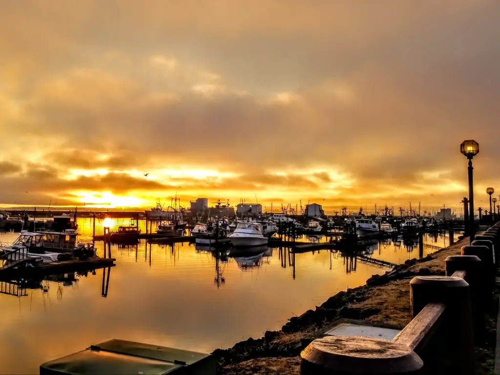 Sunrise at Marina Westport Washington