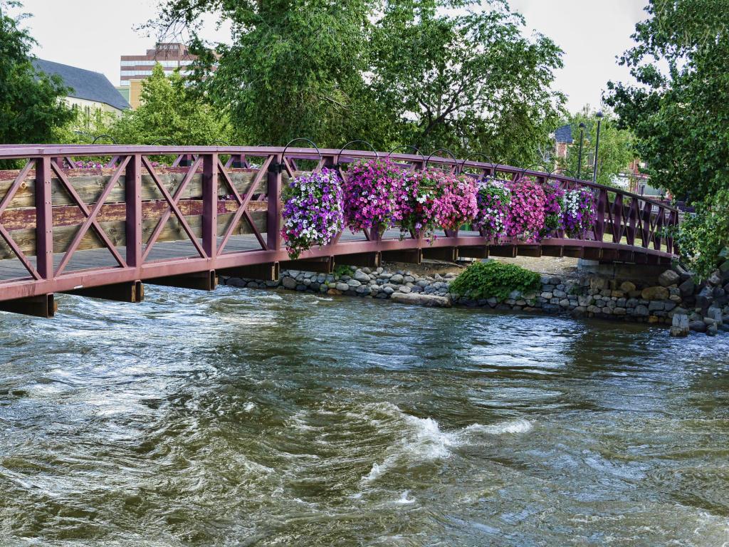 Bridge across the Truckee River, Nevada