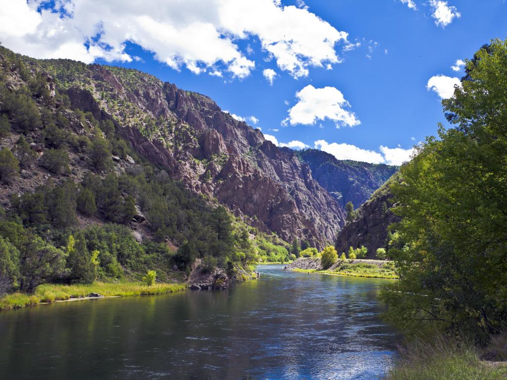 Gunnison River in Black Canyon of the Gunnison National Park in Colorado.