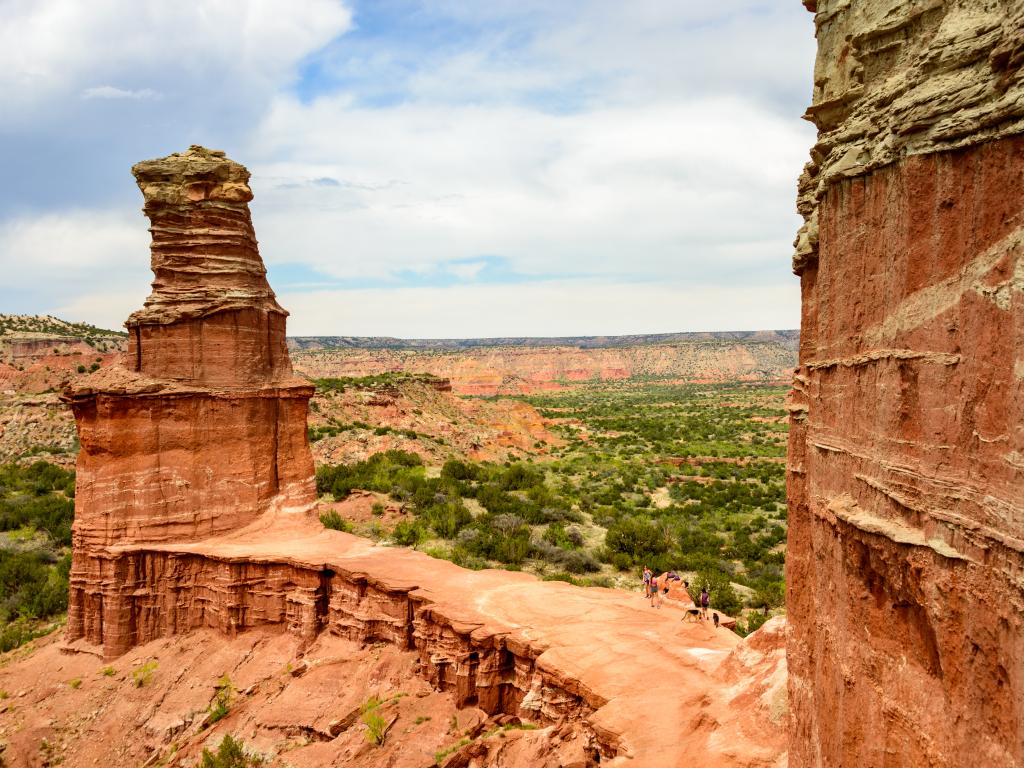 Rock formations in the Palo Duro Canyon State Park near Amarillo, Texas.