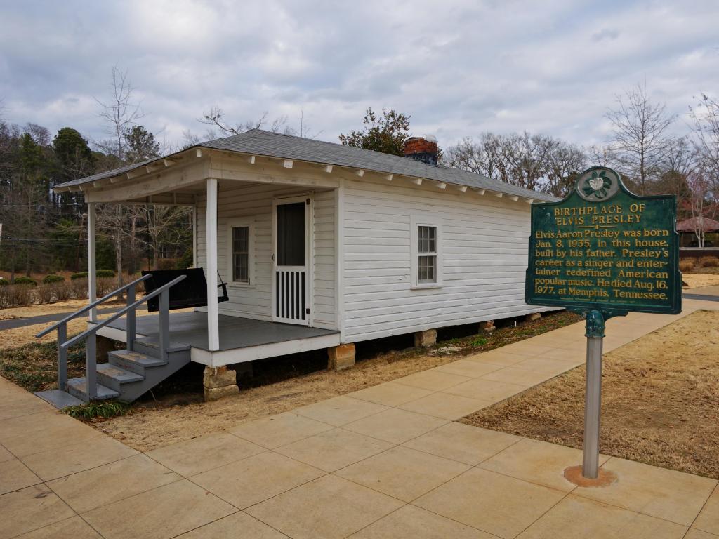 Elvis Presley's birthplace in Tupelo, Mississippi