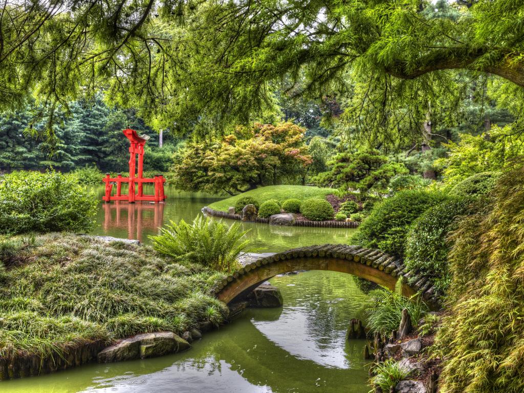 Japanese Garden in the Brooklyn Botanic Garden