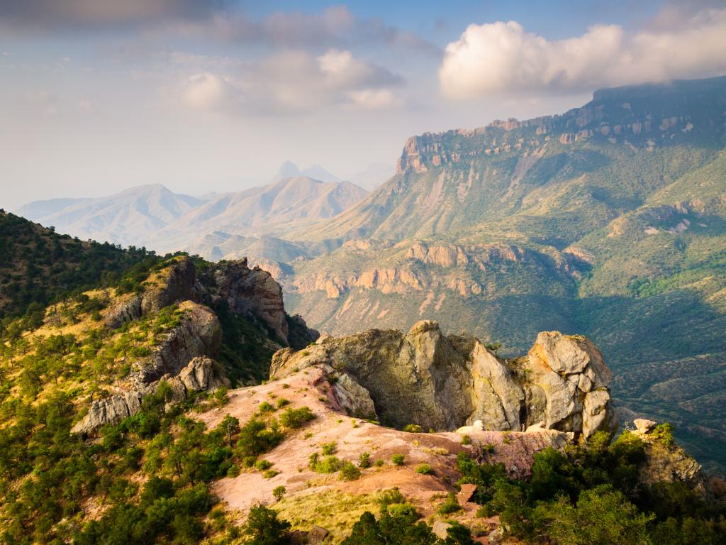 Mountains and valleys of the Big Bend National Park in Texas