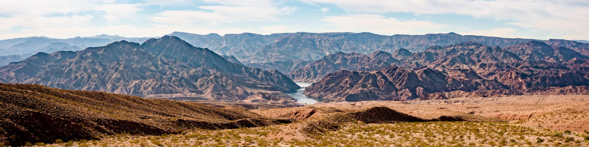 Panoramic view of Willow Beach, at the Colorado River in Lake Mead National Recreation Area, Arizona