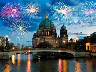 Berlin city break - a perfect evening with fireworks