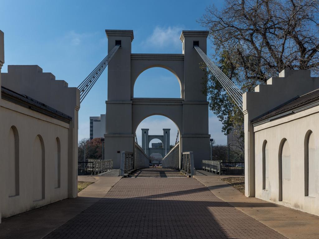 Waco Suspension Bridge in Waco Texas