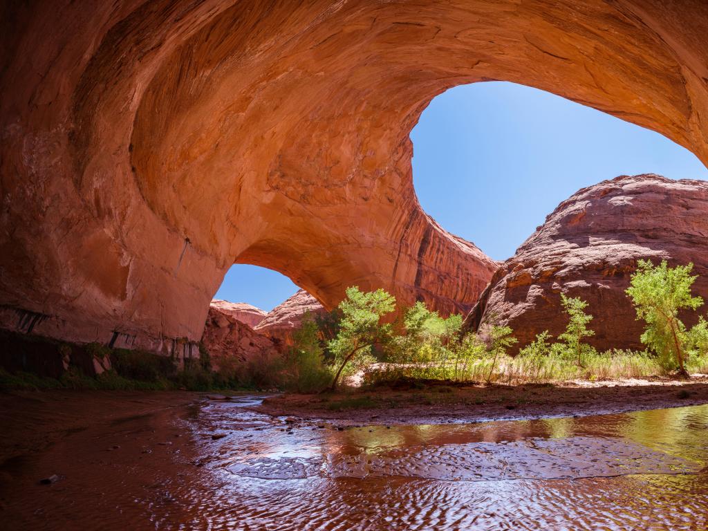 Glen Canyon National Recreation Area taken at the double water arches within Glen Canyon National Recreation Area in southern Utah.