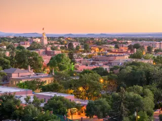 Santa Fe skyline at dusk