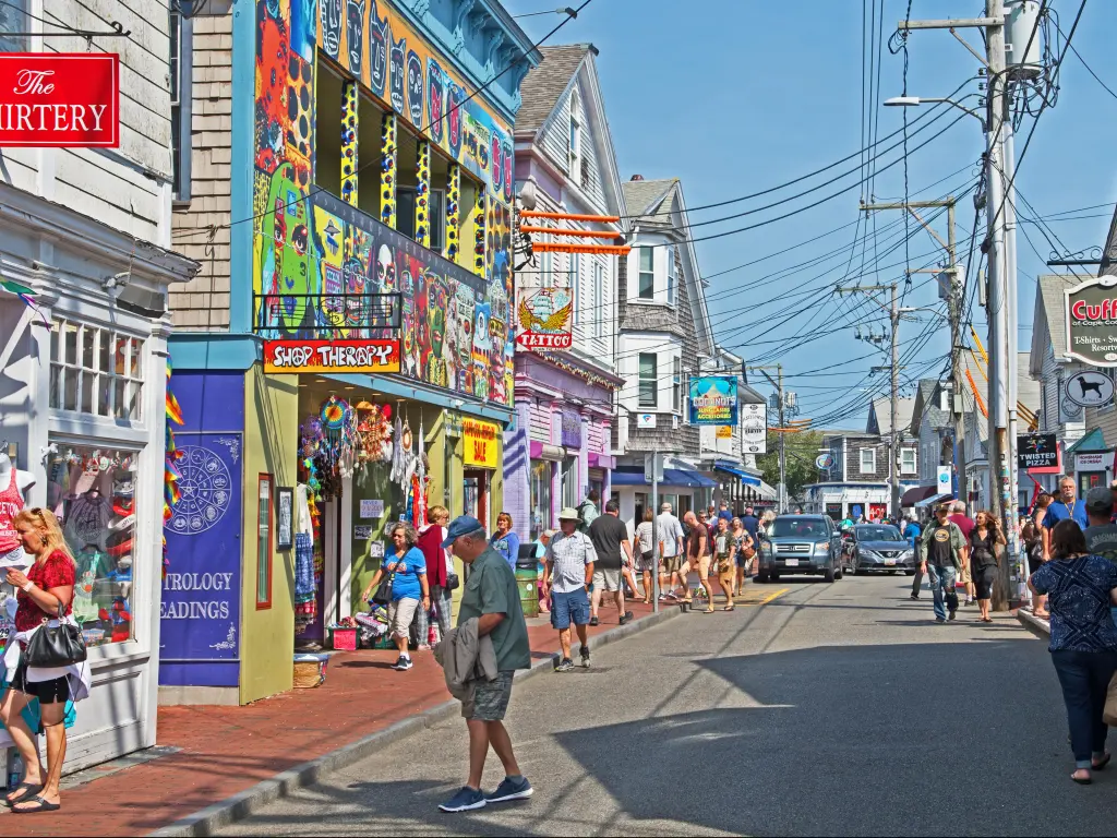 Commercial Street in Provincetown is home to a very eclectic range of stores, cafes and restaurants
