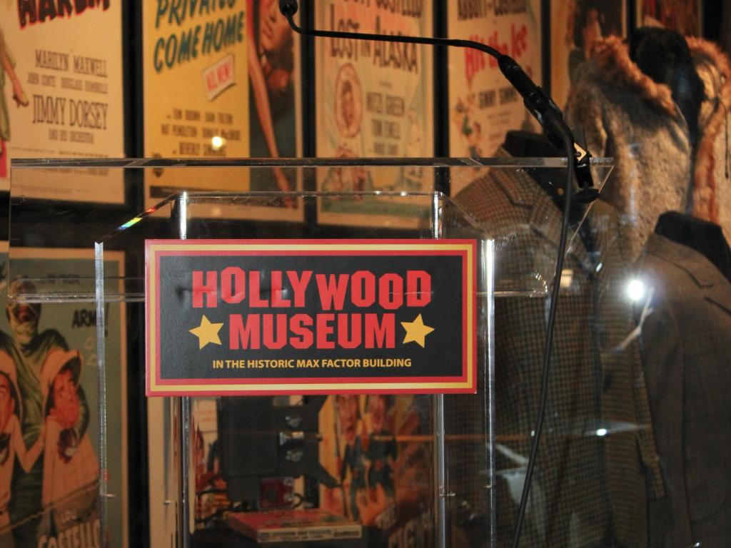 Memorabilia inside the Hollywood Museum, LA