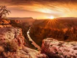 Panoramic view of The Grand Canyon