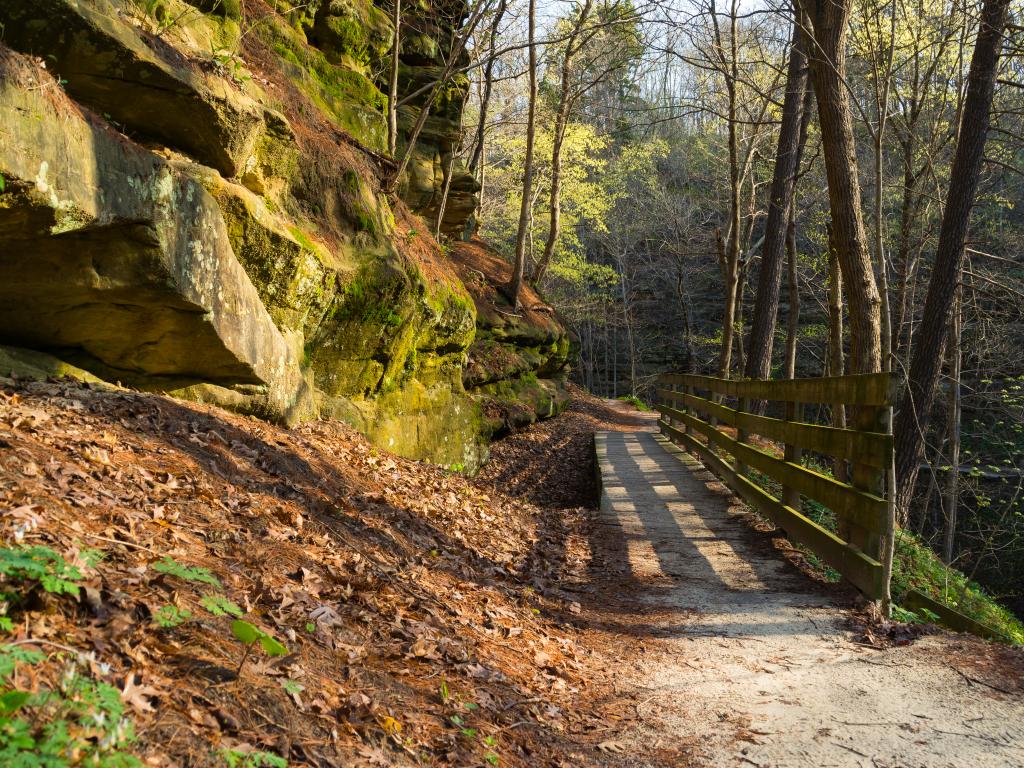 Walkway in Starved Rock State Park, Illinois