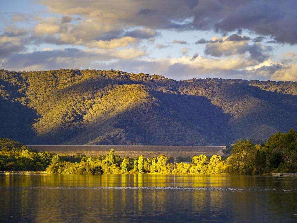 Lake Eildon at sunset, Victoria, Australia.