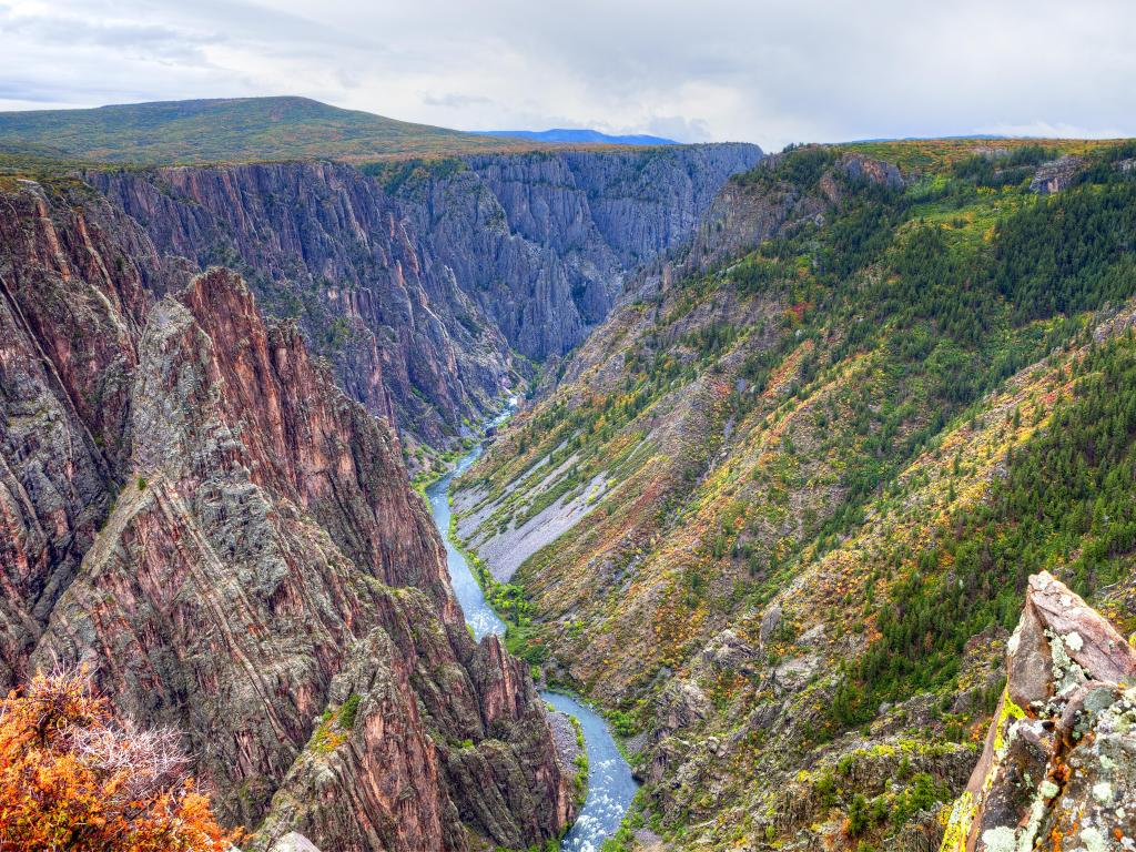 Black Canyon of the Gunnison National Park, in fall.