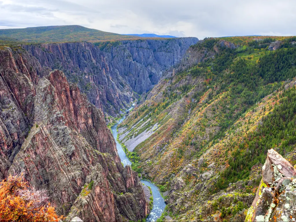 Black Canyon of the Gunnison National Park, in fall.