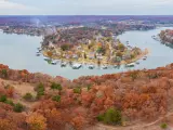 Aerial view of the Lake Ozark, Missouri, USA
