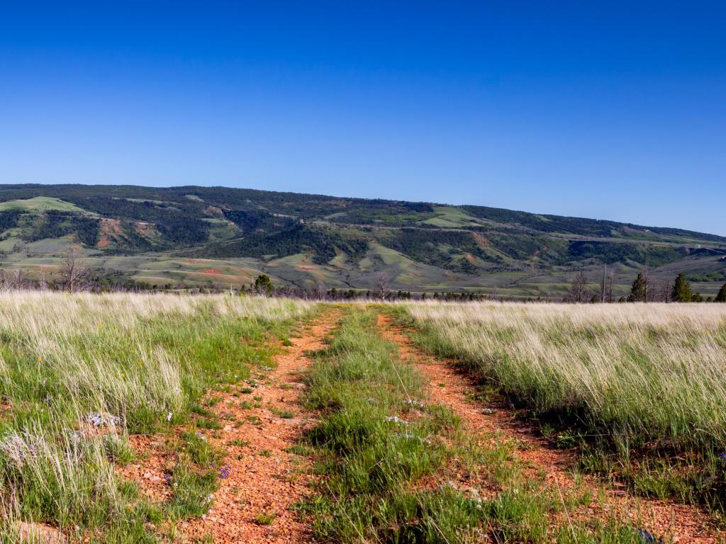 Panoramic view from the Casper mountain, Wyoming