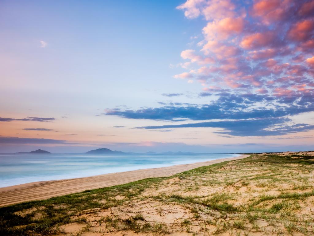 Myall Lakes National Park, Australia with a seascape of Myall Lakes National Park in early morning.