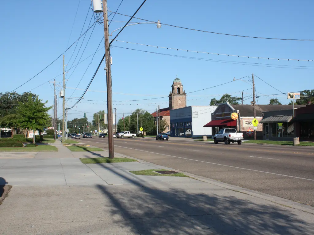 The historic town of Ponchatoula in Louisiana