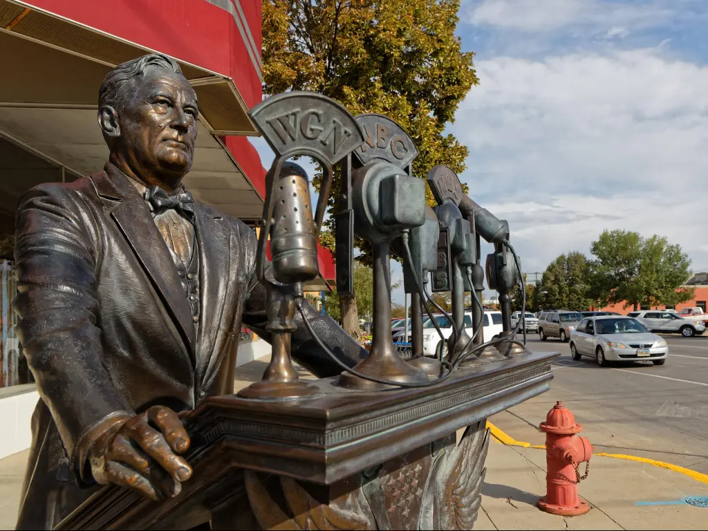Bronze statues in the "City of Presidents", Rapid City, South Dakota