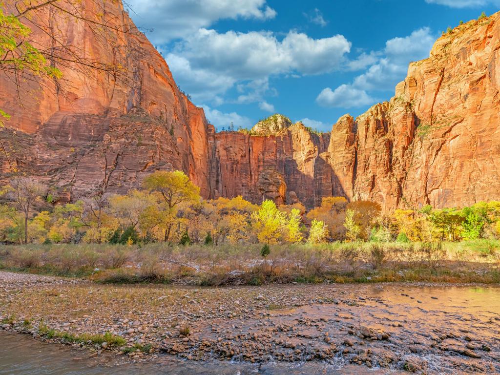 Zion National Park, Utah, USA beautiful landscapes, views of incredibly picturesque rocks, and mountains.