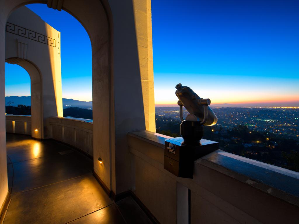 City of Los Angeles as seen from the Griffith Observatory at dusk