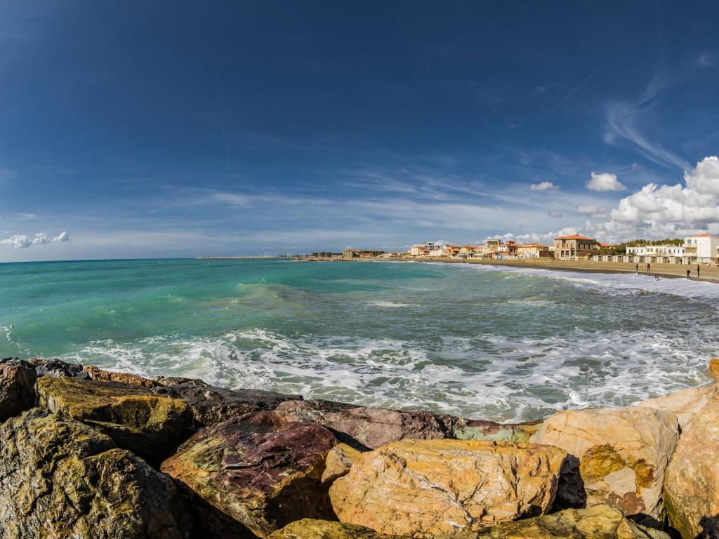 Panoramic view of the coast of Marina di Cecina