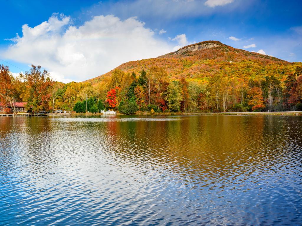 Yonah Mountain in the Chattahoochee-Oconee National Forest of North Georgia, USA.