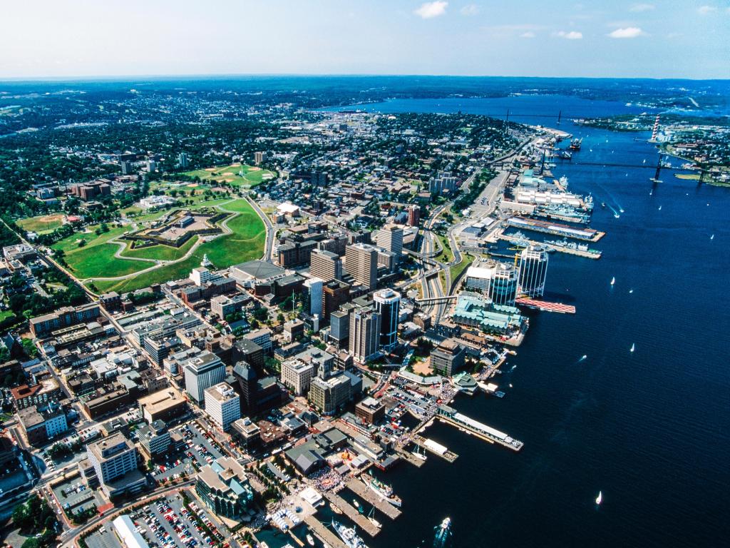 Aerial image of Halifax, Nova Scotia, Canada