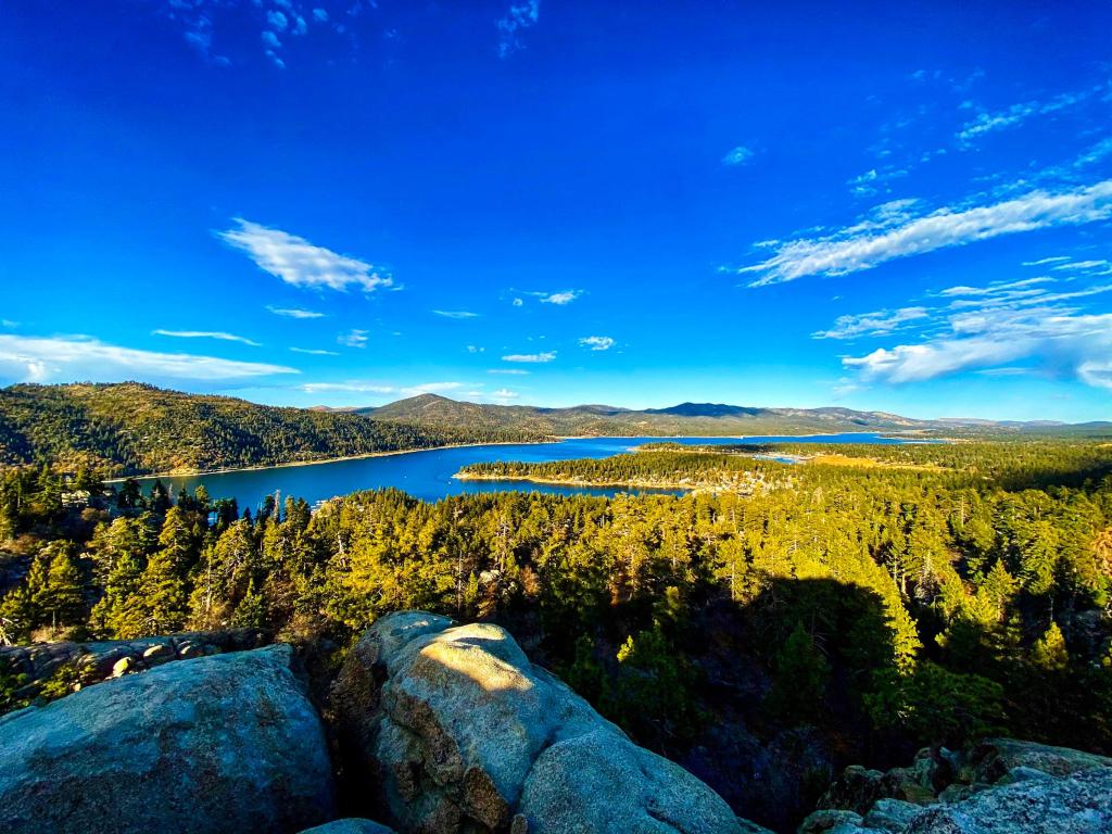View from the top of the Big Bear Lake, California