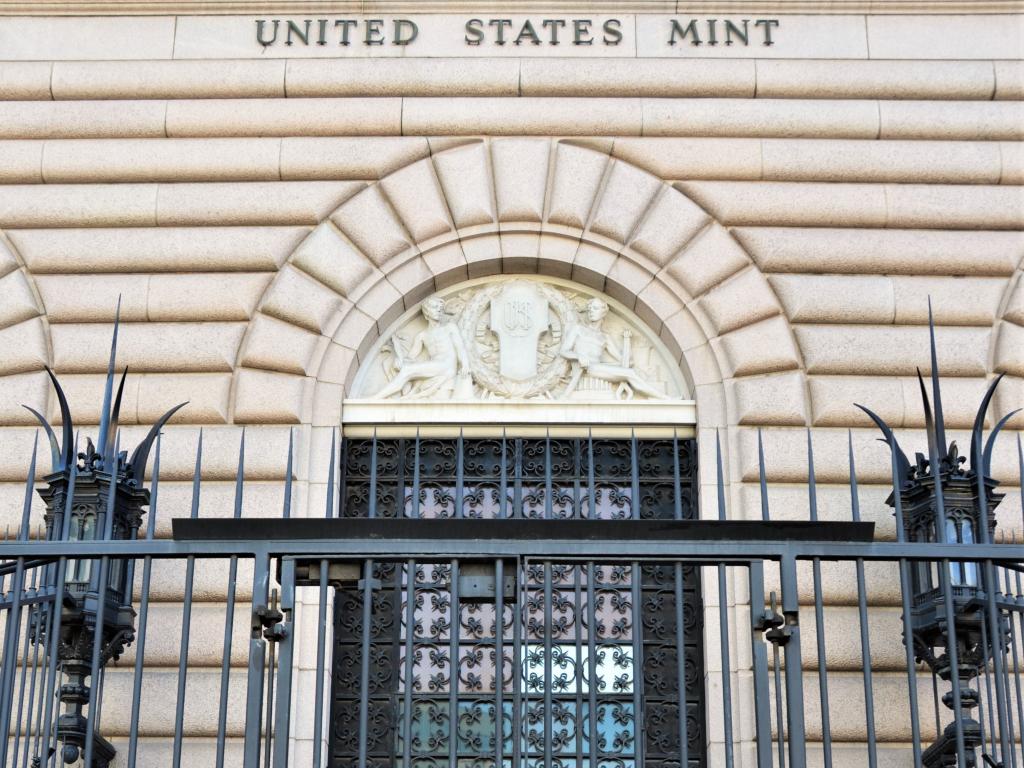 Entrance to the United States Mint in Denver, Colorado