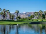 Palm Desert, CA, USA with a view of water features at a golf course at the JW Marriott Desert Springs Resort & Spa on November 19, 2015 in Palm Desert, CA. The Marriott is popular golf destination.