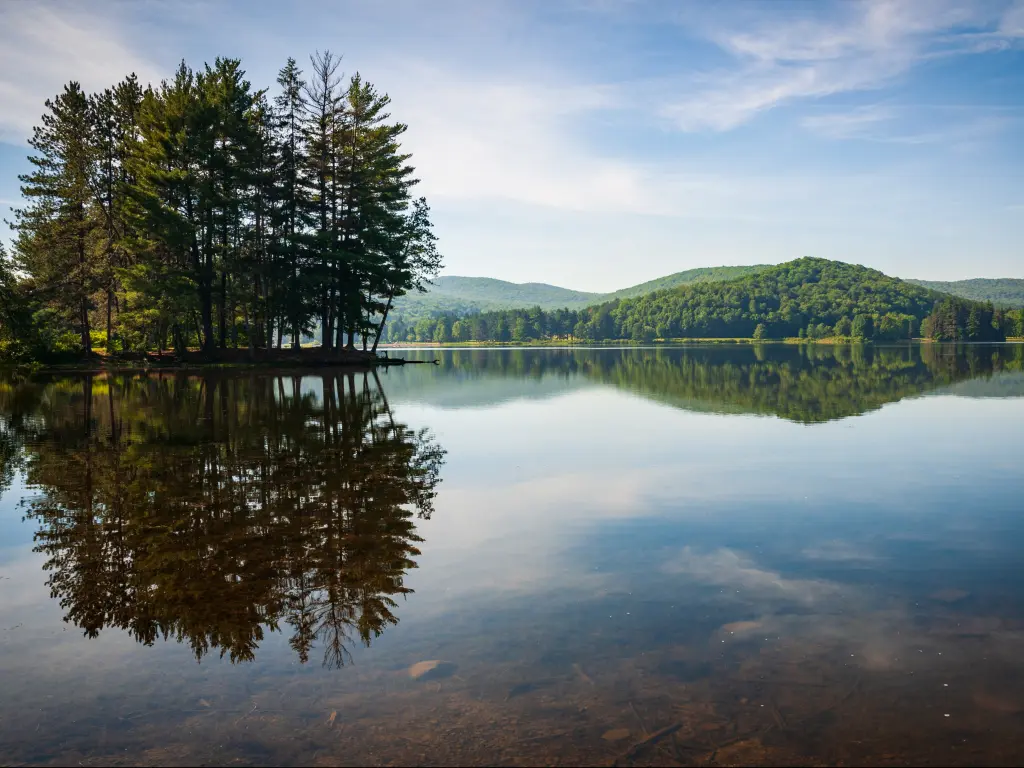 Red Lake in Allegany State Park, New York State