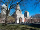Washington Square Park with the Arch during Winter