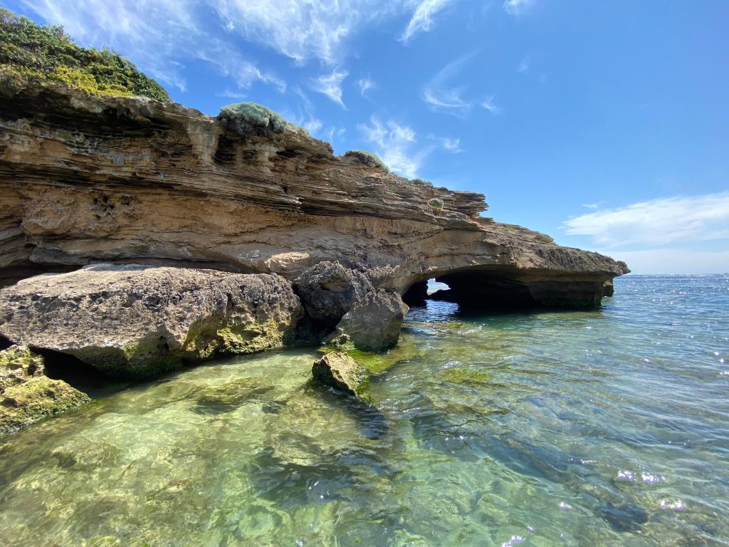 Rocks at Stingray Bay in Warrnambool.