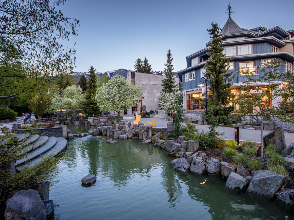 Whistler village in British Columbia