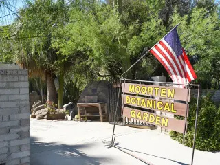 Sign of Moorten Botanical Garden, Palm Springs