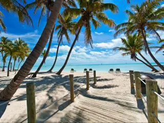 Entrance to beach in Key West, Florida