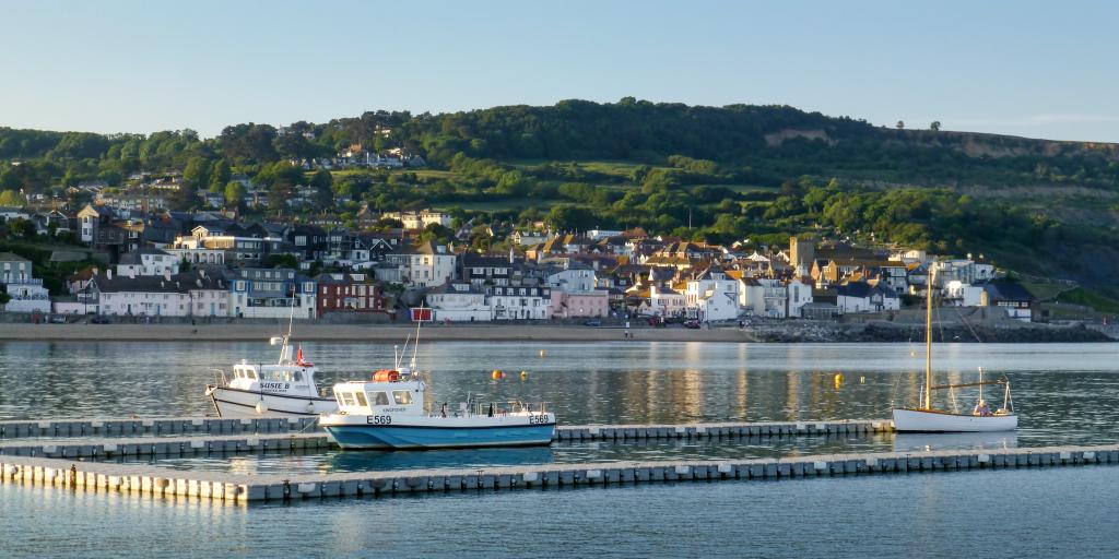 The seafront in Lyme Regis, Dorset 