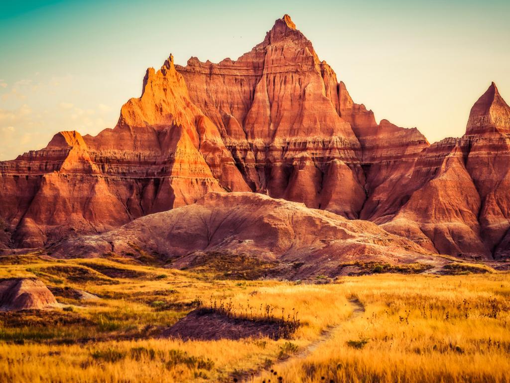 Beautiful landscapes in Badlands National Park, South Dakota, USA