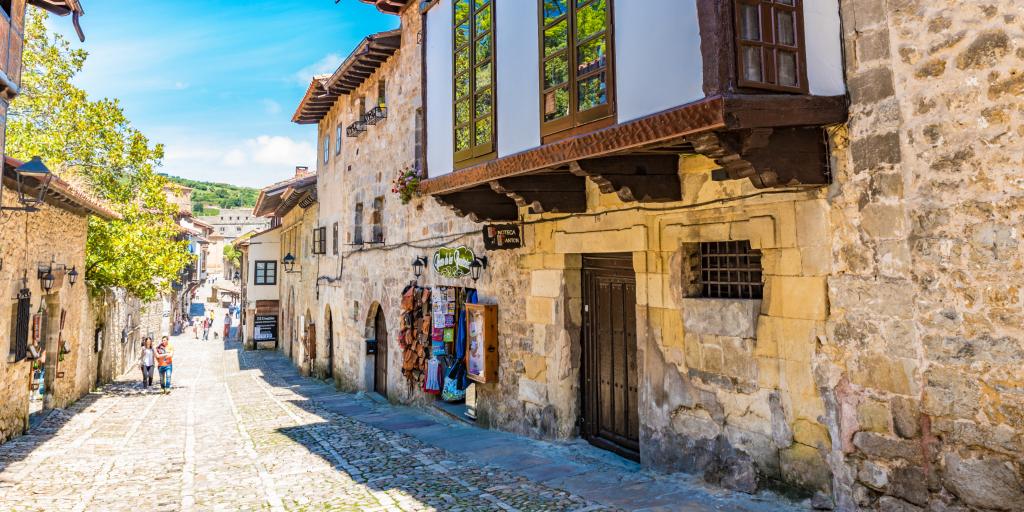 Medieval town of Santillana del Mar in northern Spain