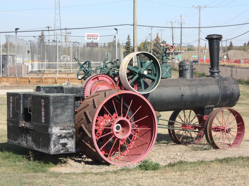 Steam Engine exhibit outside the museum