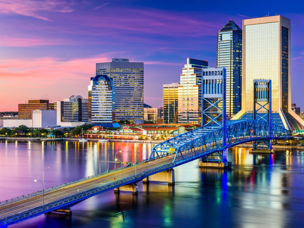 Jacksonville, Florida, USA downtown city skyline.