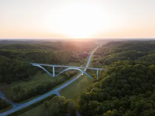 Natchez Trace Parkway with Natchez Trace Bridge